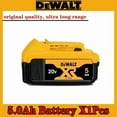 thumbnail image 2 of 8 Original DEWALT battery 20V 5/6Ah rechargeable lithium-ion battery，DCB205 DCB201 DCB203 Power Tool battery. DEWALT 20V battery, 2 of 10