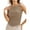Khaki, variant on Summer Solid Color Women Slim Fit Sleeveless Boat Neck Sexy Tank Tops Camisole