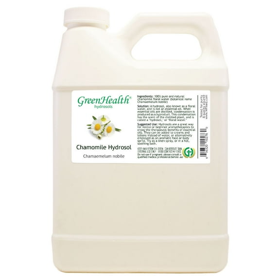 Chamomile Hydrosol - 16 fl oz - White Plastic Jug w/ Cap - GreenHealth