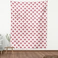 thumbnail image 4 of Ambesonne Romantic Fabric by the Yard Upholstery, Love You Heart Balloons, 5 Yards, Dark Coral and White, 4 of 5