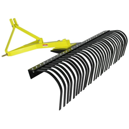 - Landscape Rock Rake 3 Point Soil Gravel Lawn Tow Behind Compact Tractor 5ft York