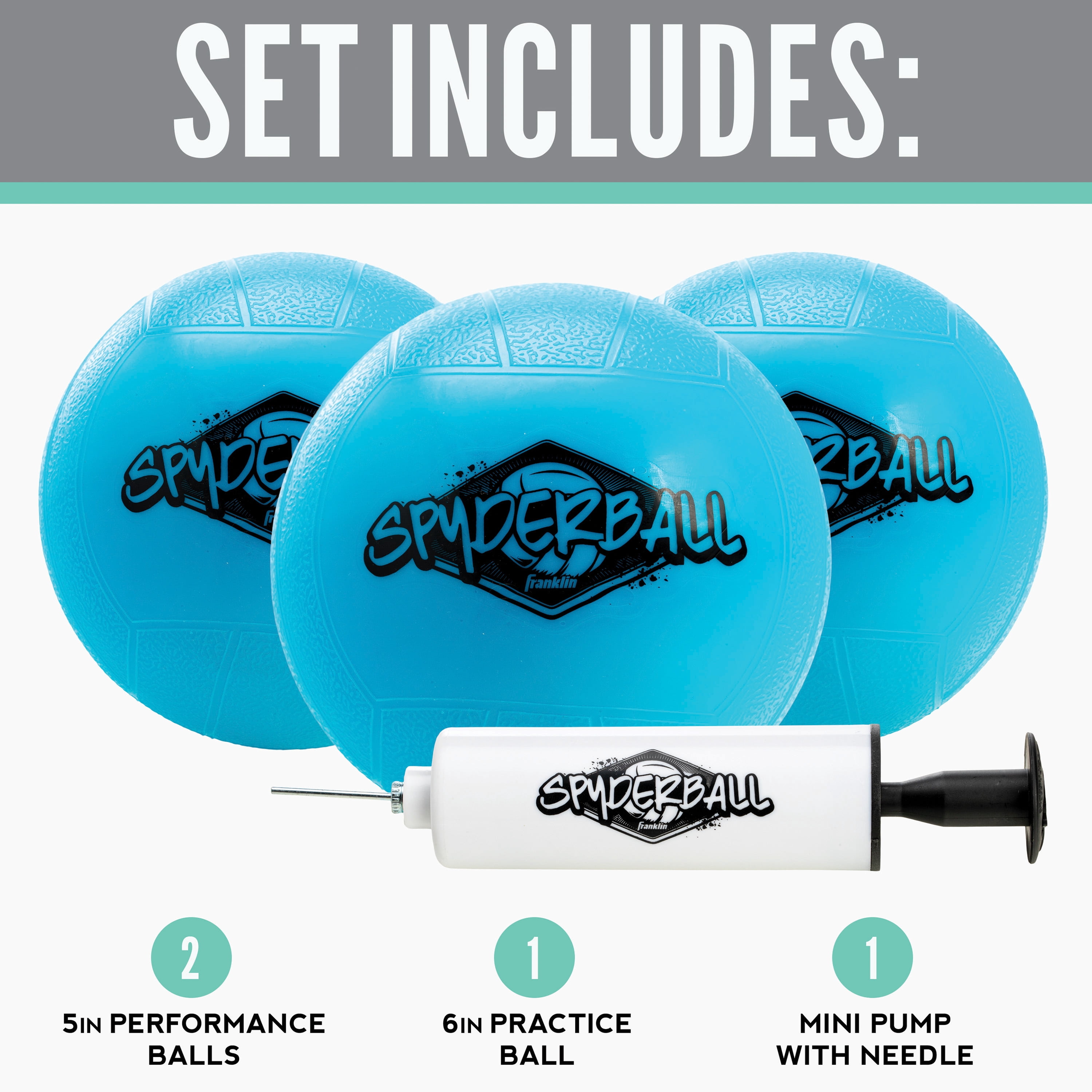 Franklin Sports Spyderball - Practice Ball and Performance Ball Replacement Pack