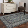 thumbnail image 3 of Area Rugs 2.7'x5', Blue Boho Carpet for Living Room Bedroom Dining Room, Vintage Ethnic Tribe Abstract Art Floral Throw Kitchen Rugs Non Slip Washable Rectangle Indoor Outdoor Rugs, 3 of 8