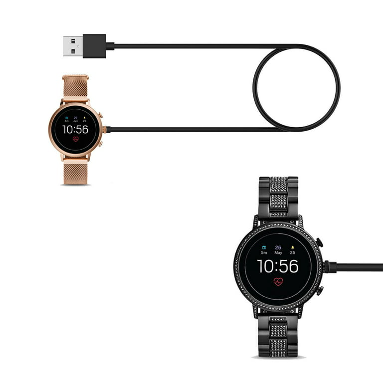 smog Philadelphia Samtykke For Fossil Gen 5 Charger, Replacement USB Charging Cable Magnetic Dock  Compatible with Fossil Gen 5 4 Smartwatch, 3 feet Black, by Insten -  Walmart.com
