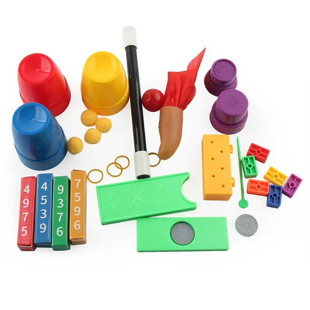 Ensemble de jouets magiques pour enfants débutants enfants adultes Illusion  Kit de tours de magie jouet de développement de l'intelligence 