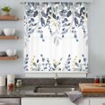 thumbnail image 4 of Blue Grey Eucalyptus Sheer Curtains 63 Inches Long, Watercolor Spring Weeping Botanical Light Filering Curtains, Breathable Simi Curtain Privacy Drapes for Living Room Bedroom Window Treatment, 4 of 9