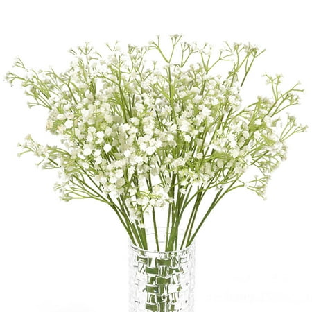 - 9 Branches Artificial Gypsophila Baby Breath Fake Flower Bouquet Silk Plants Wedding Party/Home Decoration Gift