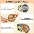 thumbnail image 5 of Lemon Leaf Airtight Coffee Bean Canister 17oz Food Storage Containers with Lids For Gournd, Tea, Sugar, Flour, Rice, Cereal, Candy Cookie Jar, 5 of 8