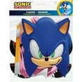 thumbnail image 3 of Sonic Birthday Party Supplies Bundle includes 8 Loot Bags, 8 Party Paper Masks, 24 Tattoos, 1 Dinosaur Sticker Sheet, 3 of 4