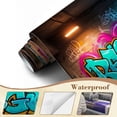 thumbnail image 4 of Graffiti Wallpaper Vibrant Graffiti Art Bold Letters Peel and Stick Wall Murals 100"H x 144"W Removable PVC Wall Paper Self-Adhesive Wall Paintings Art Decor for Bedroom Living Room, 4 of 7