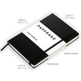 thumbnail image 3 of PAPERAGE Lined Journal Notebook, Hard Cover, Medium 5.7 x 8 Inches, 100 GSM Thick Paper (Black, Ruled), 3 of 6