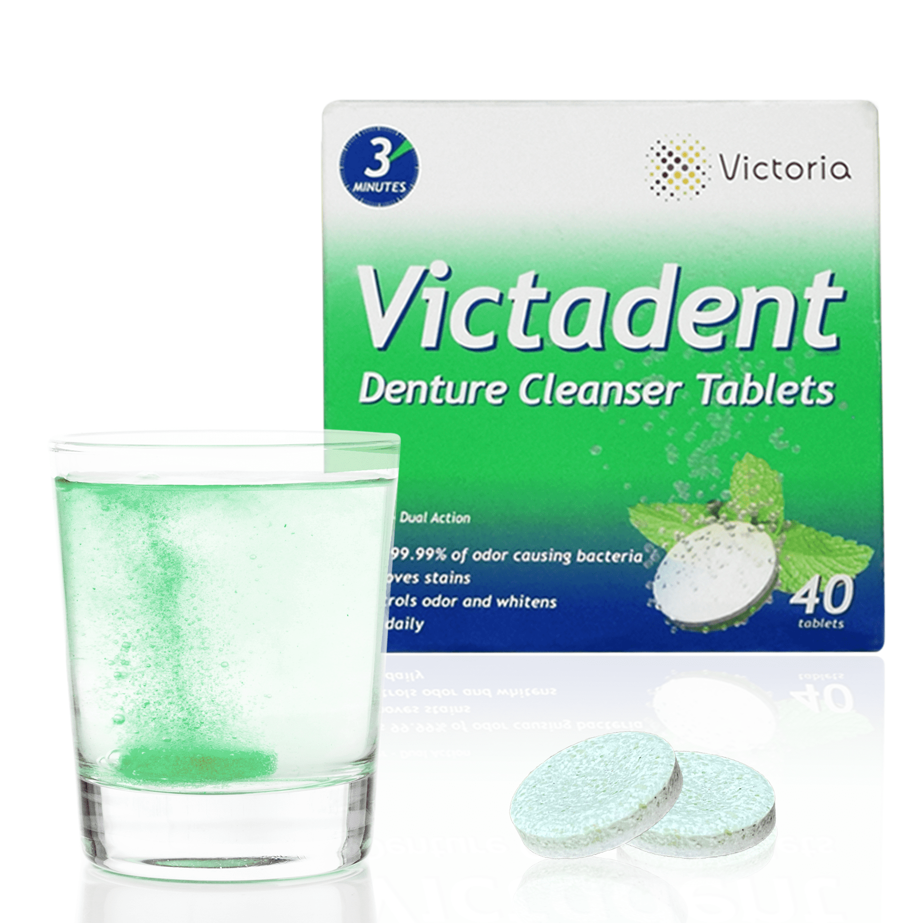Victadent Denture, Retainer & Mouth Guard Cleanser Tablets