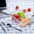thumbnail image 5 of Juego de 3 recipientes de vidrio Brandtrendy con tapa y espacio para cubiertos, 5 of 5