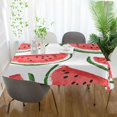 thumbnail image 3 of Yayeee Tablecloths 54" x 54" Rectangle Wrinkle Resistant Party Table Cover, Cute Watermelon, 3 of 8