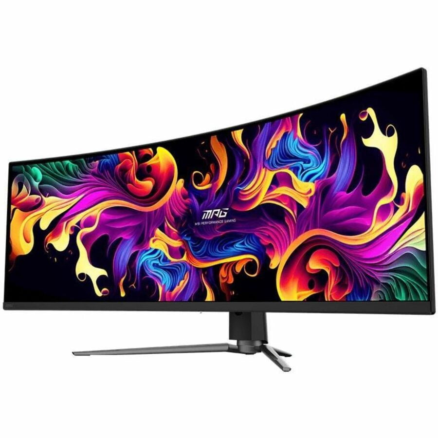 MSI MPG 491CQP QD-OLED 49" 32:9 Curved 1800R, QD-OLED Gaming Monitor, 144Hz 0.03ms, 5120 x 1440 (DQHD), Height Adjustable Arm, AI ENGINE