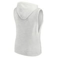 thumbnail image 3 of Women's Fanatics Oatmeal Green Bay Packers Lounge Script Sleeveless V-Neck Pullover Hoodie, 3 of 3