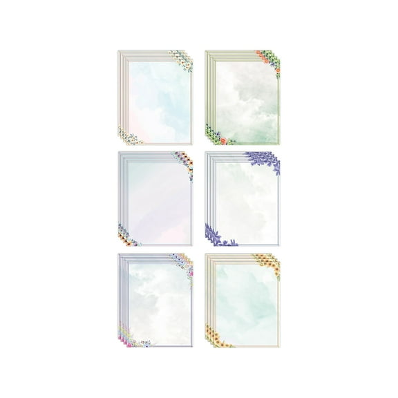 Better Office Paper Assorted Floral Designs 100/Pack (64508)