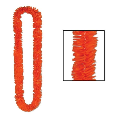 Beistle Club Pack of 144 Orange Soft-Twist Leis 36''