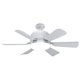 thumbnail image 1 of Lámpara de ventilador de techo de 40W con control remoto Lámpara de ventilador LED E27 para el hogar (blanco), 1 of 9