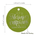 thumbnail image 6 of Inkdotpot Pack Of 50 Merry Christmas & Happy New Year Text Favor Paper Tags Craft Real Silver Foil Hang Tags, 6 of 7