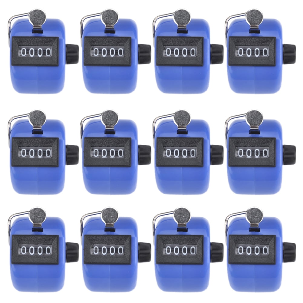 GOGO 12 PCS Tally Counter, Plastic Handheld Digit Number Lap Counter, Manual Mechanical Clicker