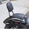 thumbnail image 3 of Wsays Respaldo vertical desmontable de altura estándar para pasajero compatible con modelos Harley Softail FLDE FLHC FLHCS FLSL FXBB FXBBS y FXST 2018-2024, color negro brillante, 3 of 5