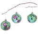 thumbnail image 1 of Bola azul lago brillante The Perfect Company 7 cm con flor y diamante acrílico pintado a mano 700041, 1 of 1