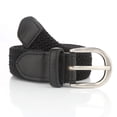thumbnail image 3 of Gelante Children's Canvas Elastic Fabric Woven Stretch Braided Belts -Black-M (24-26), 3 of 3