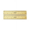 Flat Wood Ruler Standard/Metric, 6"