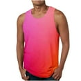 thumbnail image 4 of RYDCOT Mens Gradient Sleeveless Tank Tops Workout Muscle Gym Knitted Shirt Athletic Bodybuilding Slim Fit Ribbed T Shirts, 4 of 7