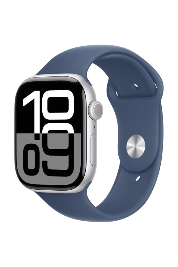 Restored Apple, Watch Series 10, Double Tap Gesture and Faster On-Device Siri Capabilities, Aluminum A3001 (GPS + Cellular), 18 Hour Battery Life, Silver/42mm
