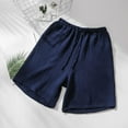 thumbnail image 4 of Fashion Mens Casual Solid Color Spring And Summer Comfortable Pajama Shorts, 4 of 9