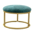 thumbnail image 3 of Otomano Elegante Sunnimix Escabel pequeño acolchado verde, 3 of 8