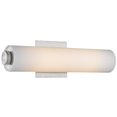 thumbnail image 3 of Beaumont Lane 16" LED Opal Glass Bath Bar Light in Pewter, 3 of 5