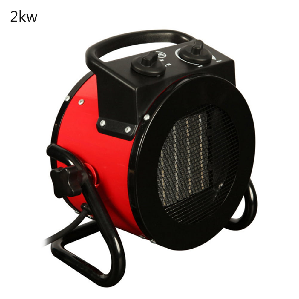 3Kw Industrial Space Heater 3000W Thermostat Controlled Workshop Cylinder Fan 