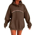 thumbnail image 1 of WILLBEST Sudadera para Mujer, Estilo Casual de Invierno, con Estampado Navideño Del Alfabeto, Cordón Ajustable, Bolsillo y Manga Larga X-Grande, 1 of 4