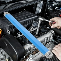 HOMEMAXS Offset Impact-Ready Socket Wrench Tool With Versatile And Square Drive Adapters Extension Ratchet Wrench For Small Place Blue