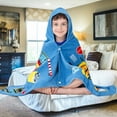 thumbnail image 6 of Bavilk Girl's Hooded Cartoon Animal Print Cotton Swimwear Cover-Up, Size 30" x 50", 6 of 6
