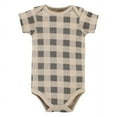 thumbnail image 4 of Hudson Baby Cotton Bodysuit, Pant and Bib Set, Snuggle Bear, 6-9 Months, 4 of 5