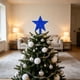 thumbnail image 4 of Tree Top Star Glitter Star 15/CM Three-Dimensional Gold Powder Blow-Molded Pentagons Star Accessories Independence Day Theme, 4 of 6