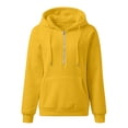 thumbnail image 4 of CAIVO Hoodies For Women Cozy Casual Full Zip Hoodie With Pocket For Lightweight Solid Color Long Sleeve Sweatshirt For Everyday Wear Cold Weather Tops, 4 of 4