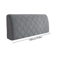 thumbnail image 3 of YiJuHui Stretchable Headboard Cover Elastic Soft Padded Protector for Bed Frame - Full Wrap Dustproof Quilted Noise Reduction Head Guard, Machine Washable Fade Resistant Fabric for Bedroom Decor, 3 of 6