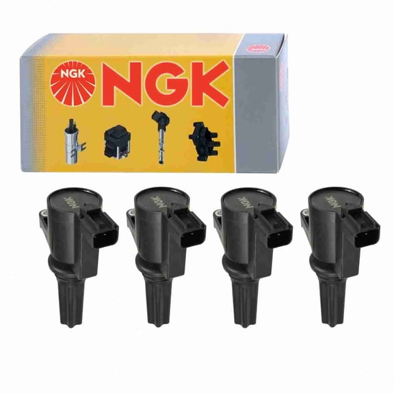 4 pc NGK 48678 Ignition Coils for 178-8394 1W4Z-12029-AA 2W4Z-12029-A 2W4Z-12029-AA 2W4Z-12029-AB 2W4Z-12029-AC 36-8072 673-6201 AJ8 6929 AJ86929 C2S 19749 C2S 42751 C2S19749 C2S42751 DG476 DG488