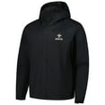 thumbnail image 2 of Men's Dunbrooke Black New Orleans Saints Tropic Waterproof Packable Full-Zip Hoodie Jacket, 2 of 3