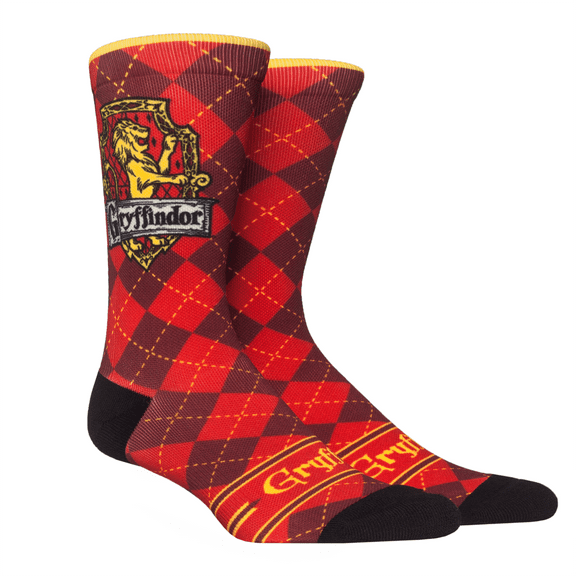 Harry Potter Argyle Badge - Gryffindor Crew Socks (L-XL)