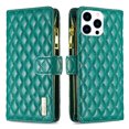thumbnail image 3 of iPhone 14 Pro Max Women Wallet Case, Magnetic Leather Purse Zipper Wallet Folio Flip Credit Card Coin Stand Case with Wristp Hand Strap Lanyard Compatible with iPhone 14 Pro Max, Green, 3 of 10