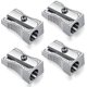 thumbnail image 1 of Metal Mini Pencil Sharpeners Single Hole Aluminum Alloy Handheld Sharpener Metal Sharpener for Most Size Pencils Adult and Kids (4 Pieces), 1 of 5