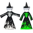 thumbnail image 2 of 5-14Y Boys Girls Halloween Costumes Kids Grim Reaper Costume Set Scary Ghost Cosplay Outfit Halloween Party Favors Gifts(Glowing Glasses Optional), 2 of 7
