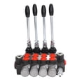 thumbnail image 2 of Hydraulic Control Valve, Double Acting Valve Spring Return Standard 4 Spool 12mm Diameter 16.2MPa  for Obstacle Removal Vehicle, 2 of 8