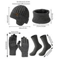 thumbnail image 3 of Maoww Integrated Velvet Warm Set In Multiple Colors With Windproof Knitted Structure Warm Suit milky white, 3 of 6